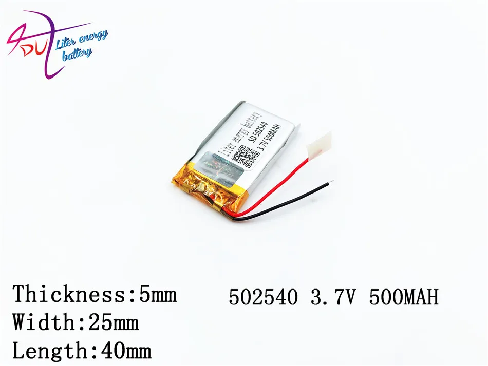 Литий полимерный литий аккумулятор 3 7 В 500 мАч 052540 502540 для Mp3 Mp4 Mp5 Gps edio игр