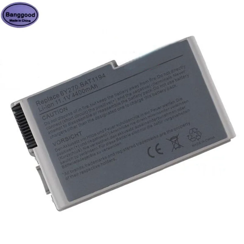 11 1 В 4400 мАч аккумулятор для ноутбука Dell Latitude D500 D505 D510 D520 D530 D600 D610 Precision M20 C1295 M9014 U1544
