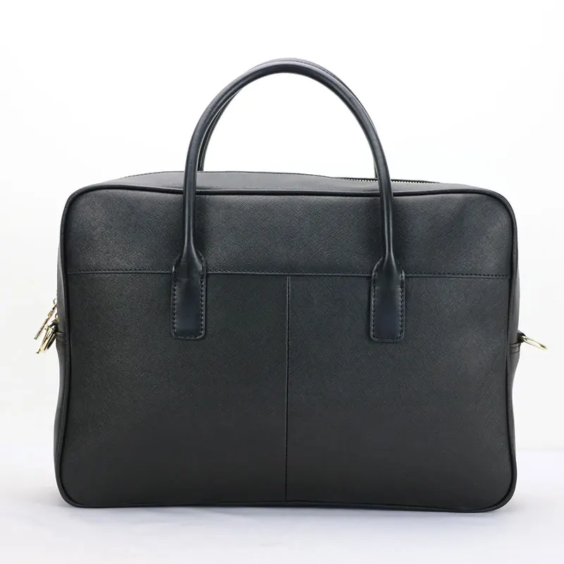 Высококачественный классический мужской портфель saffiano из натуральной кожи