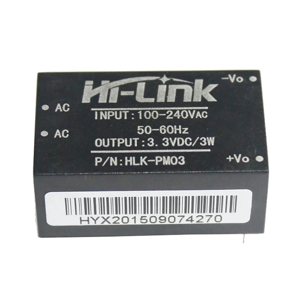 AC to DC 220V 3.3V Power Supply Module Step Down Buck Isolated Intelligent Home Household Switch Converter HLK-PM03 |