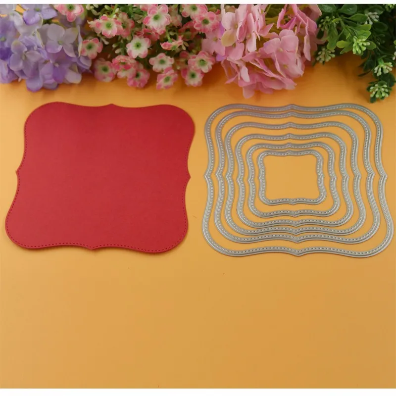 YINISE металлические режущие штампы для скрапбукинга трафареты тиснения рамки DIY