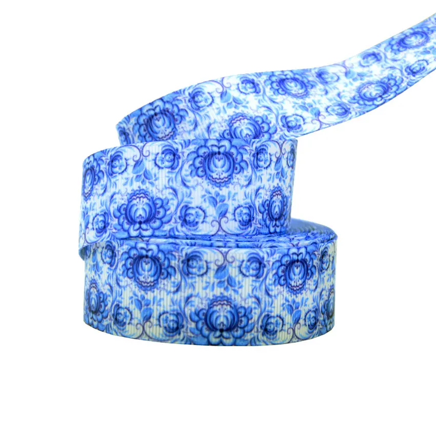 10 ярдов 25 мм цветок Grosgrain лента для свадьбы домашний декор рукоделие Подарочная упаковка вечерние аксессуары ручной работы украшения - Цвет: B3R06