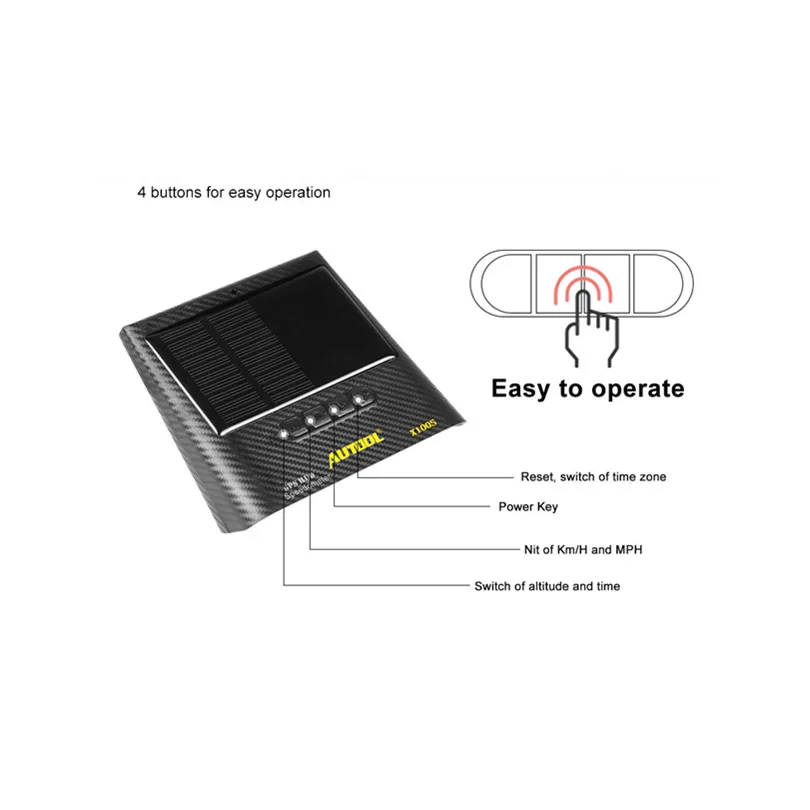 Универсальный автомобильный HUD Дисплей Автомобильный спидометр OBD2 MPH/KM/h умный