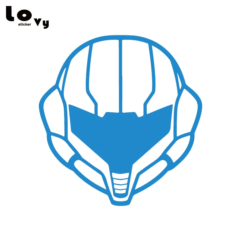 Metroid Samus Head шлем Виниловая наклейка для автомобиля мультфильм персонаж Наклейка