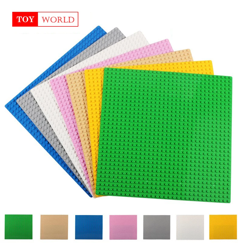 Квадратный 16*16 точка опорная плита кирпич пластины базы Modles Совместимость с Legoin