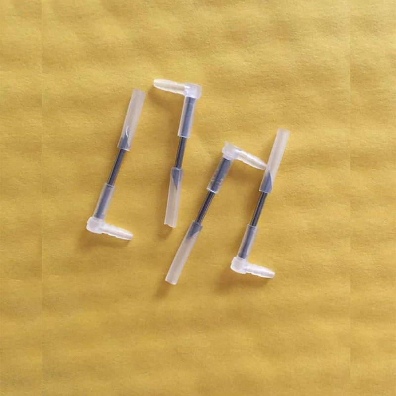 До 10 шт стиль длинный тип трубки изгиб/локоть для DIY CIS аппаратные средства сталь иглы локоть сталь острые иглы Чернила трубки