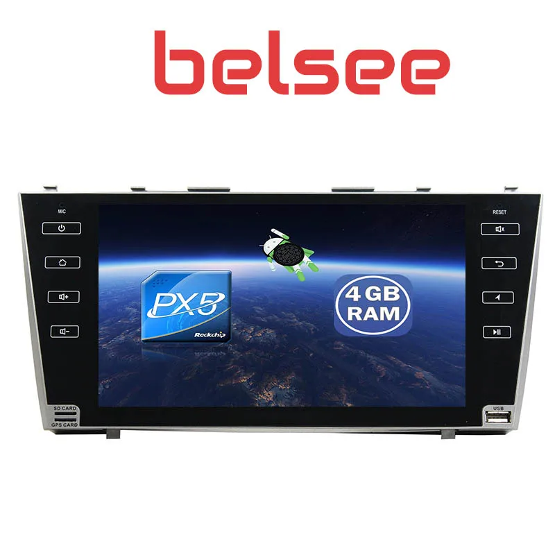 Belsee " ips экран PX5 4 ГБ Android 8,0 головное устройство стерео радио мультимедиа gps навигация для Toyota Camry 2008 2009 2010 2011