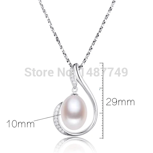 Hot Sale Luxury Jewelry Pendant Necklace Silver Chain Clavicle Genuine Natural Pearl TAD0181 | Украшения и аксессуары