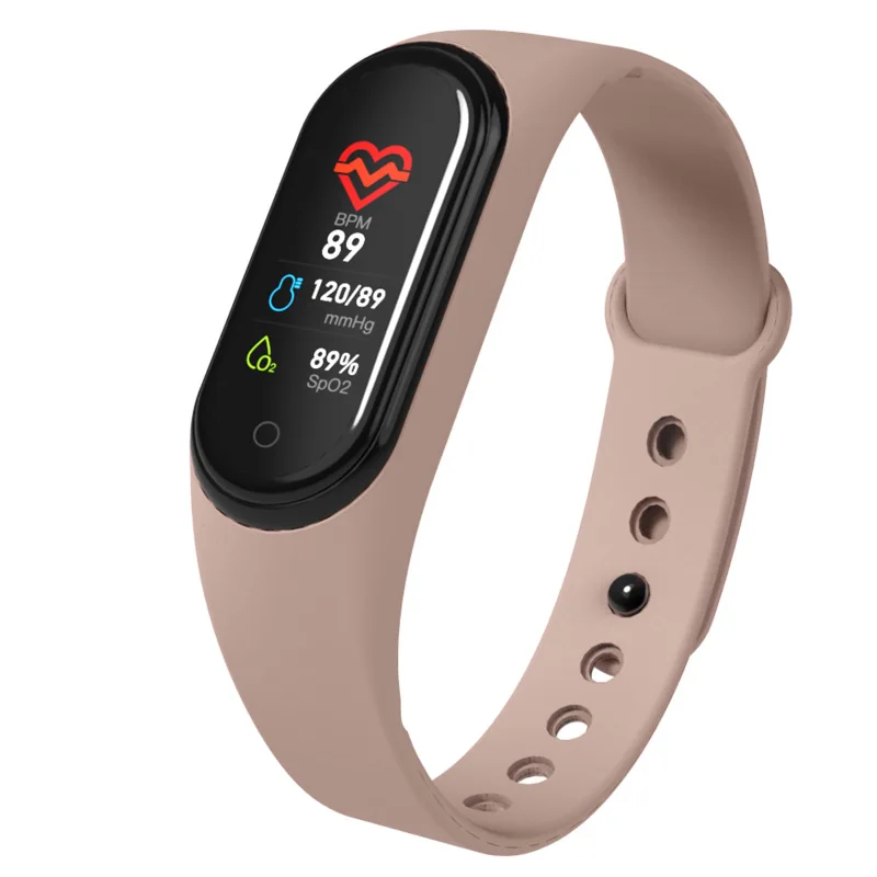 M4C brwon Smart Bracelet IP67 Waterproof Fitness Tracker Band Blood Pressure Heart Rate Monito Sleep monitoring Smart Wristband - Цвет: M4C brwon