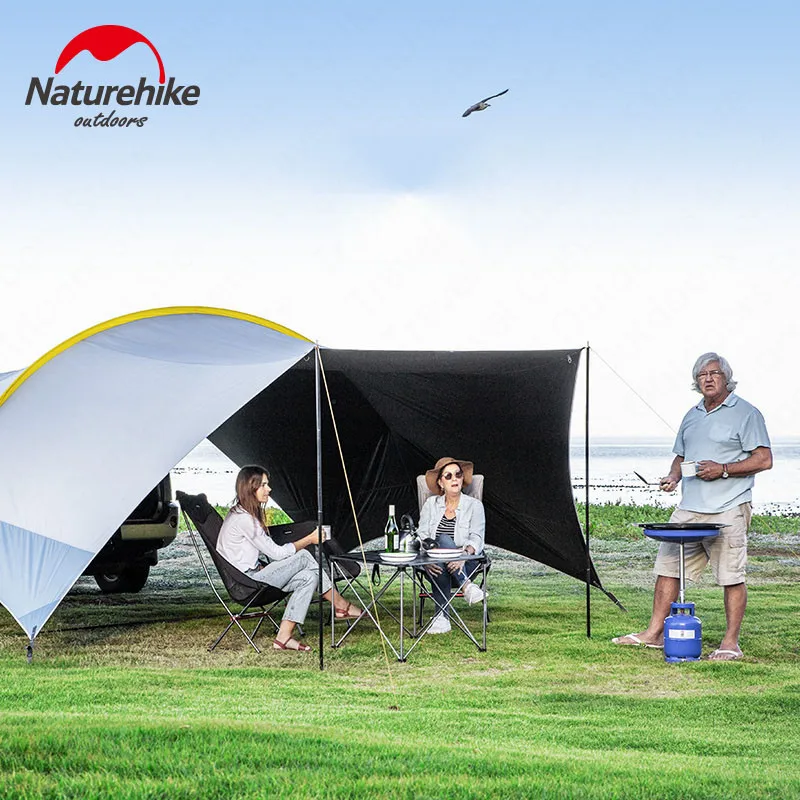 Naturehike Cloud Dome, серия, открытый тент для кемпинга, солнцезащитный козырек, большое пространство, непромокаемый тент, семейные вечерние тенты для путешествий, для автомобиля, солнцезащитный козырек