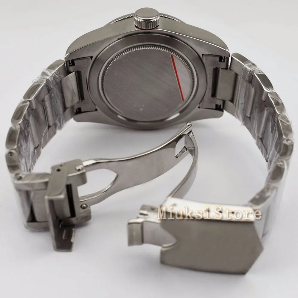 41 мм Автоматическая Дата relogio masculino Inoxydable Cas Cuir Bande montre поверенный браслет hommes Mode