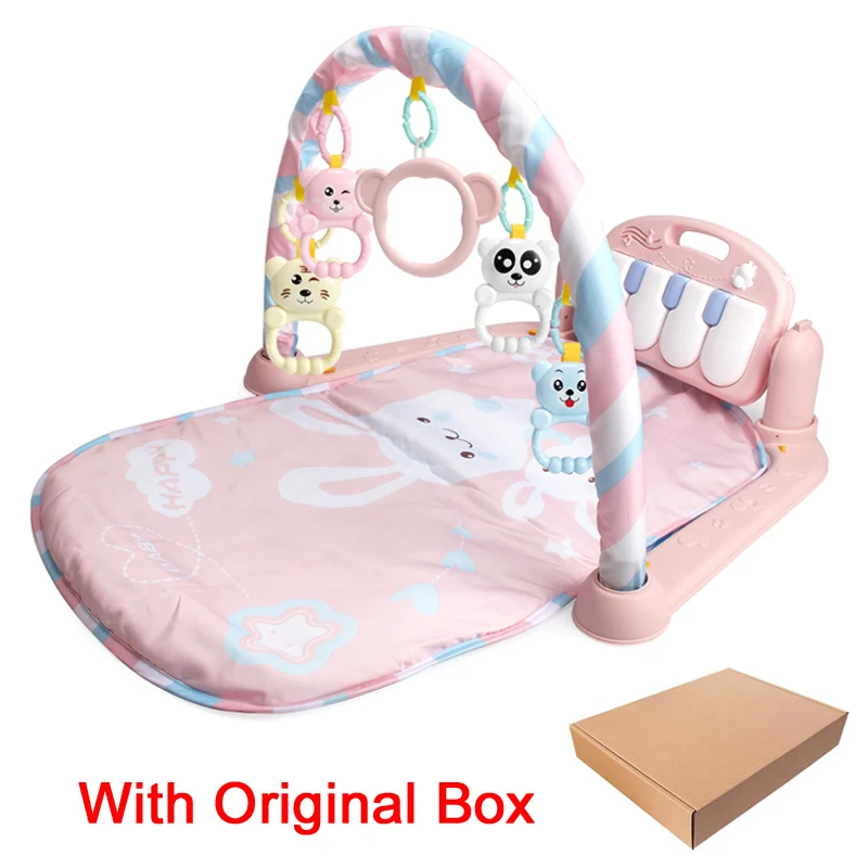 byh Original box Детский игровой коврик, детский коврик, развивающий коврик-головоломка с фортепианной клавиатурой и милым животным, детский игровой коврик для занятий ползанием, игрушки - Цвет: byh Original box