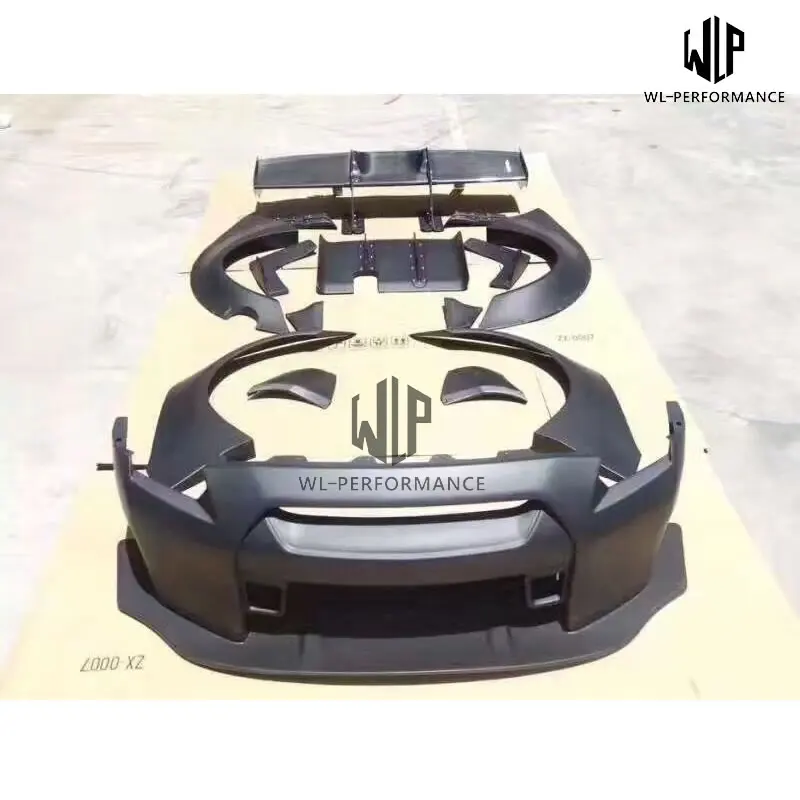 Высокое качество карбоновое волокно+ FRP материалы Комплект кузова для Nissan GTR R35 LB производительность широкий кузов 2009