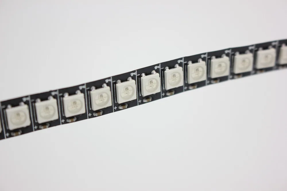 10 мм pcb 1 м 144 светодиодов WS2812B светодиодов/m 5050 RGB Чип WS2811 IC Digital 5V светодиодная