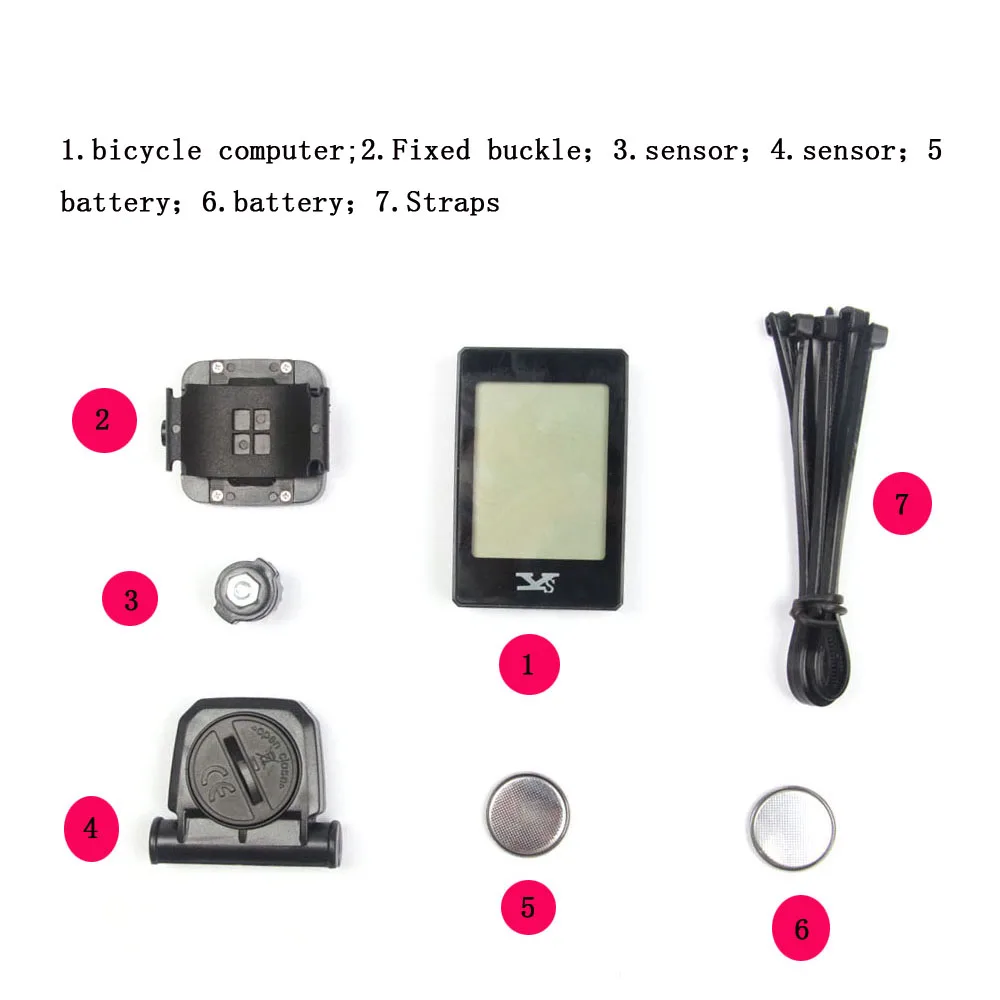 Велосипедный водонепроницаемый компьютер с секундомером беспроводной