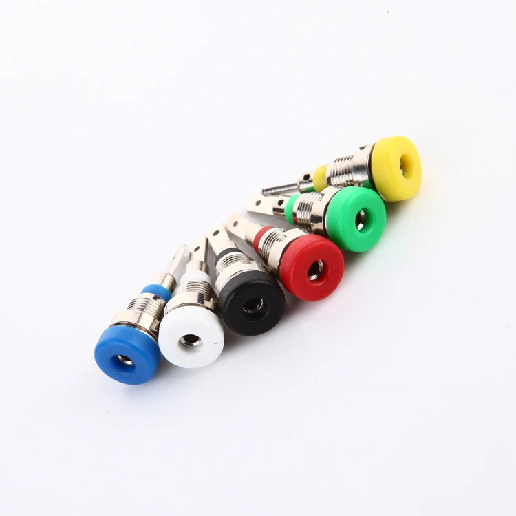 1 шт. 2 мм 10 А медная вилка типа банан для панельных разъемов переплет адаптер