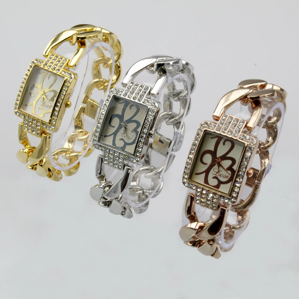 

New Arrival Shock Water Resistant Fashionable Square Face Quartz Lady Wrist Watch For Women Female Lady Girls Timer