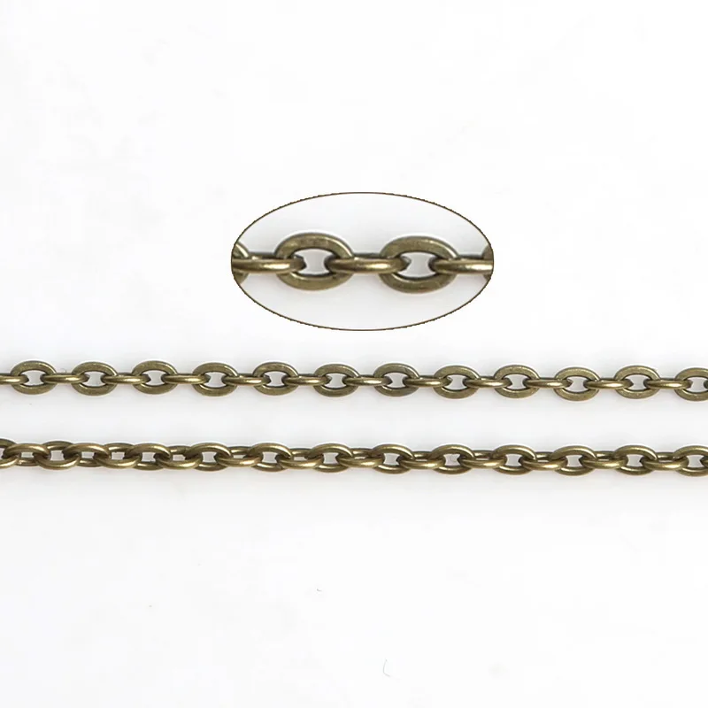 Металлическая цепь NiceBeads металлическая фурнитура для изготовления ожерелий и