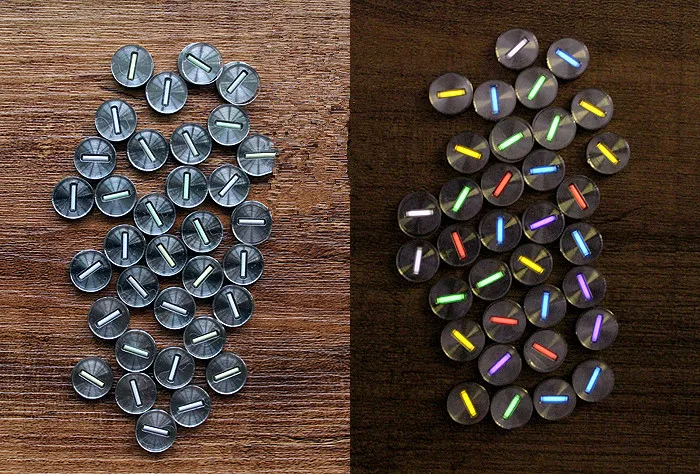 Самосветящиеся 25 лет DIY титановый чип 1 5x6 мм тритиевые трубки патч светящиеся