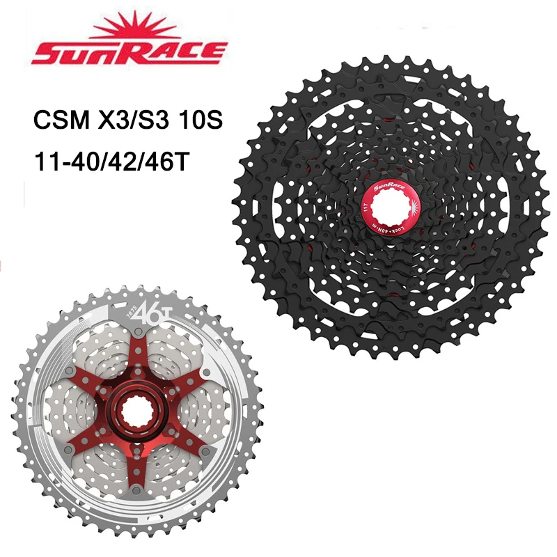Sunracing 10S кассеты CSMS3 CSMX3 11 40T11 42T 46T MTB велосипед Freewheel Moutain подходят Shimano SRAM