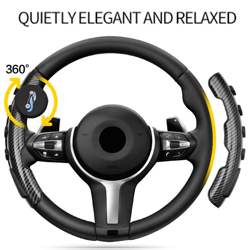 Car Steering Wheel Spinner Knob Power Handle Ball Hand Control Ball Booster Wheel Strengthener Auto Spinner Knob Ball