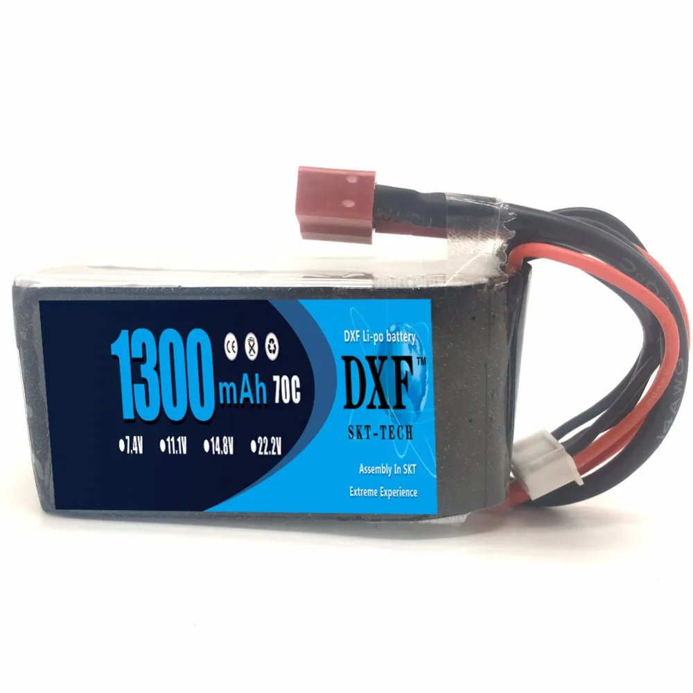 DXF Li Po 1300mAh 22 2 V 6S 70C (Max 140C) Lipo аккумулятор с штепсельной вилкой XT60 для FPV высокой