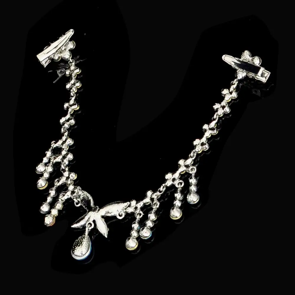 Милый детский ободок для волос со стразами девочек заколка принцессы цепочка