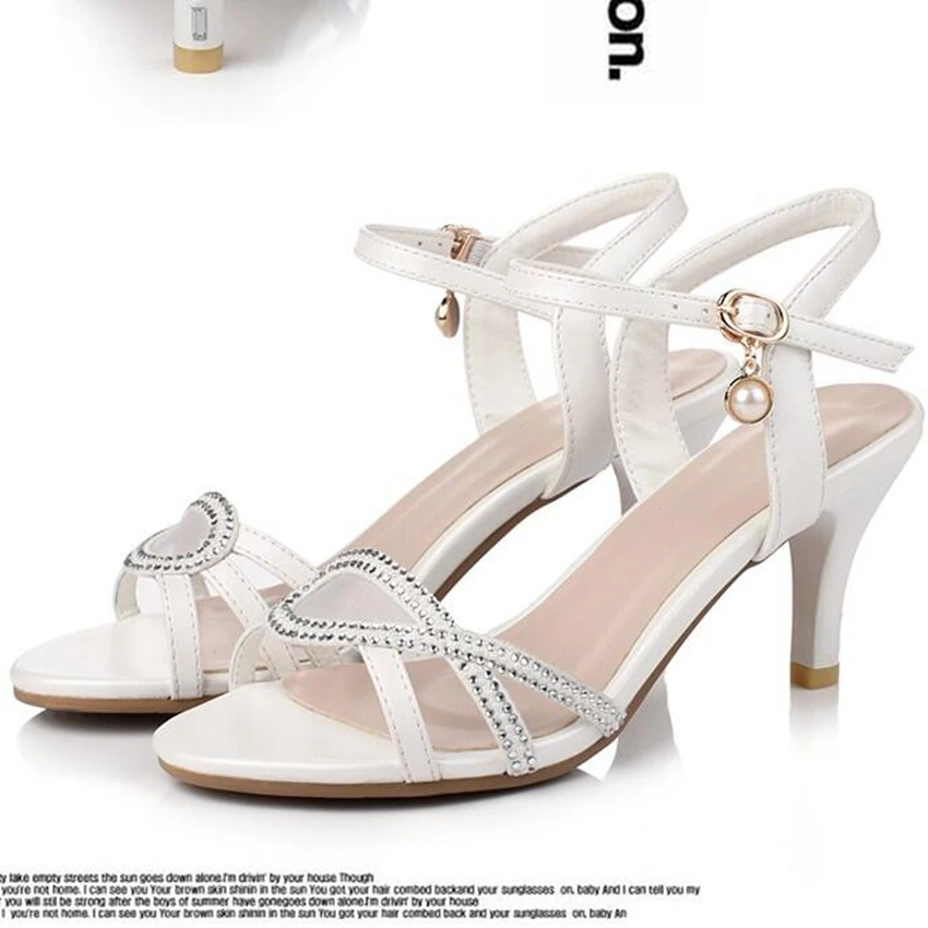 2021 новые женские летние туфли на высоком каблуке большие Размеры Большие размеры