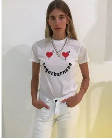 SS18 Ограниченная серия Весна ins Популярные Для женщин близко к сердцу с буквенным