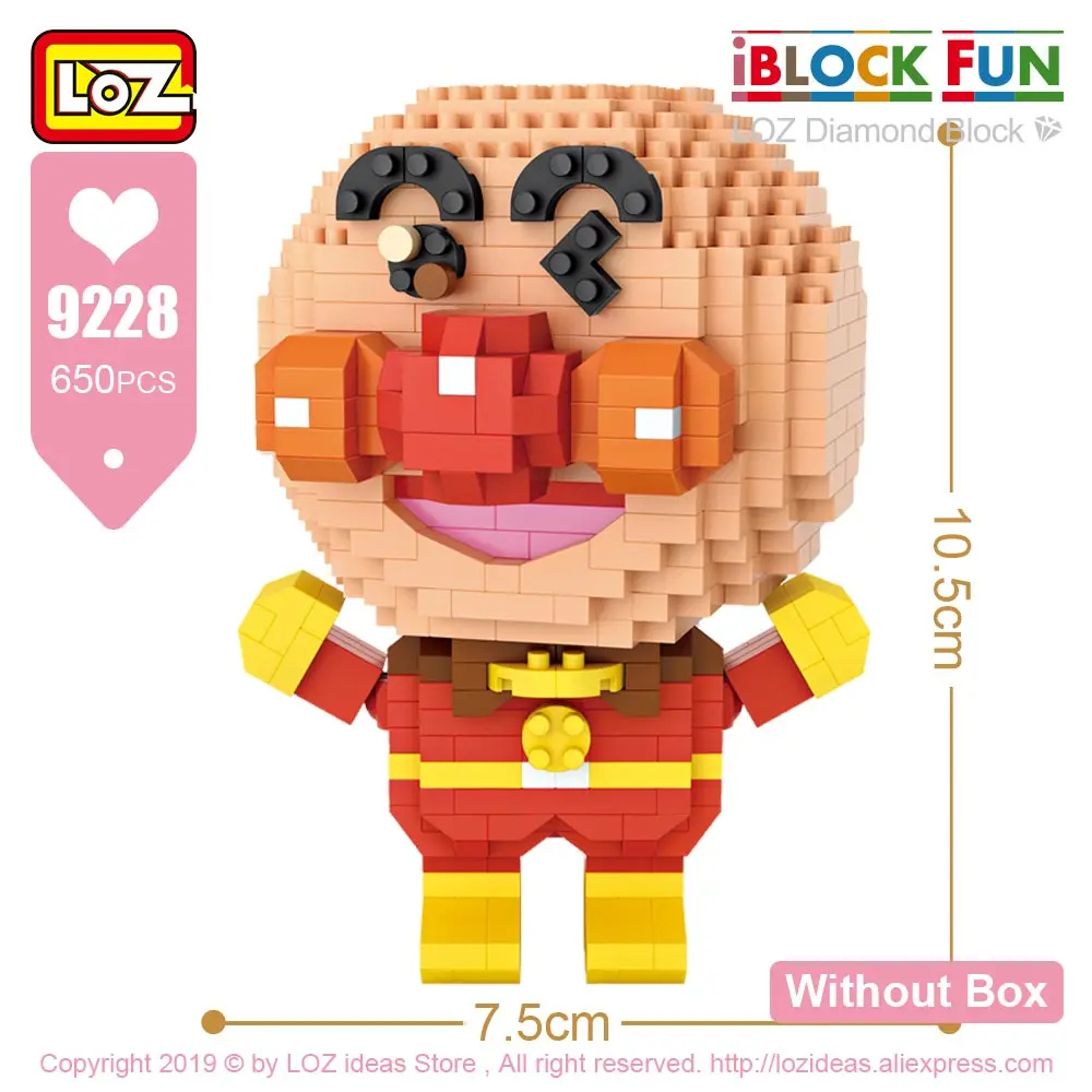 9203 Without Box LOZ, алмазные блоки, сборка, аниме, фигурка, Kawaii, мини микро строительные блоки, кирпичи, сделай сам, развивающие игрушки для детей, подарок - Цвет: 9203 Without Box