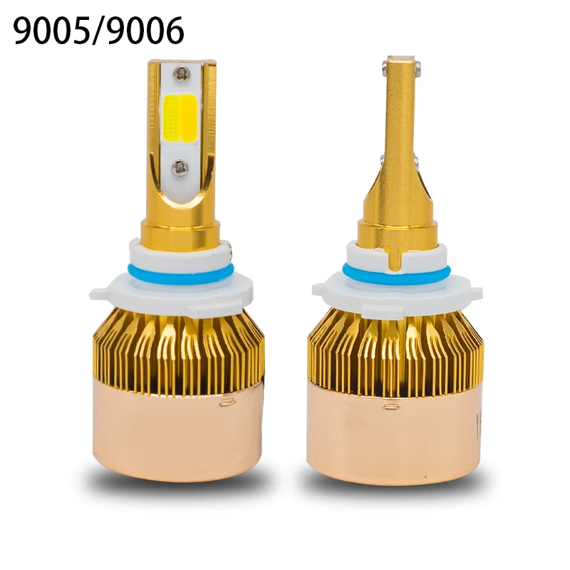 YHKOMS H7 светодиодный лампы 3000 К 6000 фар автомобиля H4 H8 H11 H1 H3 9005 9006 880 881 H27 белого и желтого цвета противотуманные лампы двойной Цвет фар
