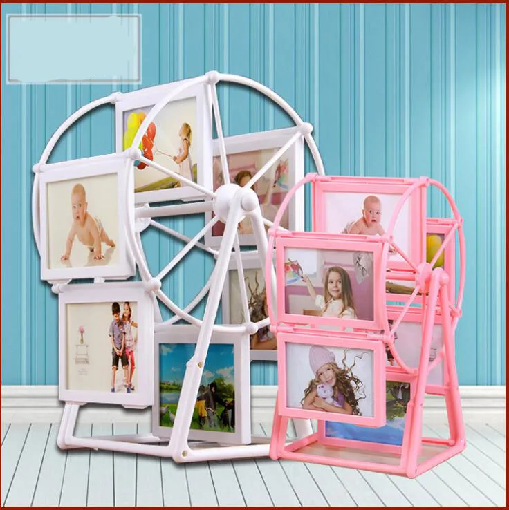 Вращающееся колесо обозрения альбом сочетание творческих свадебных фотографий