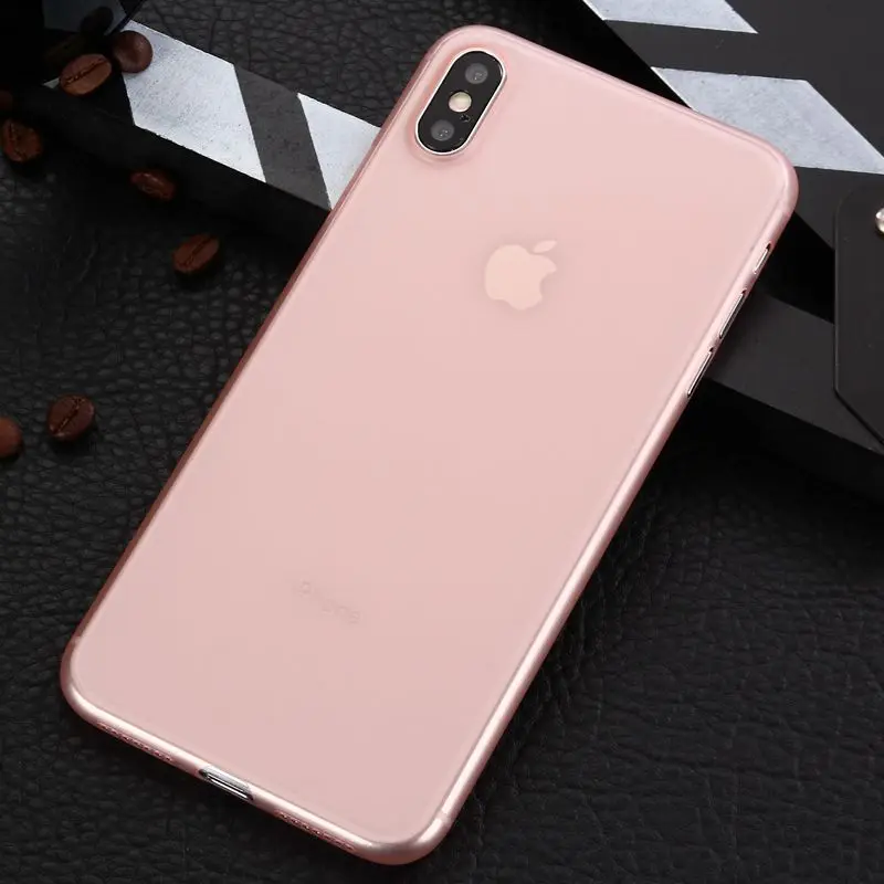 Ультратонкий полипропиленовый Твердый чехол-накладка 50 шт./лот 0 3 мм для iphone 5 6 7 8 X