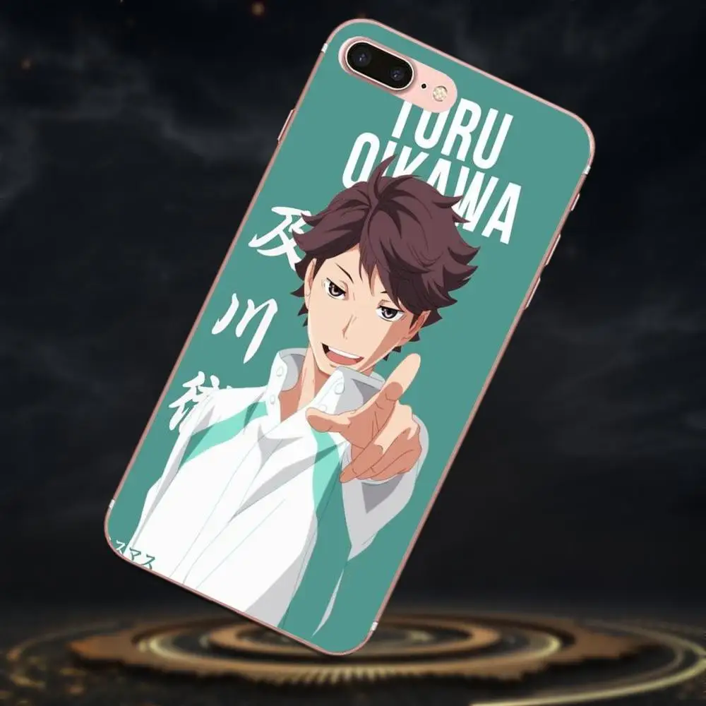 Чехол для мобильного телефона TPU с Аниме Haikyuu Oikawa Tooru Apple iPhone 4 4S 5 5C 5S SE 6 6S 7 8 Plus X XS Max XR