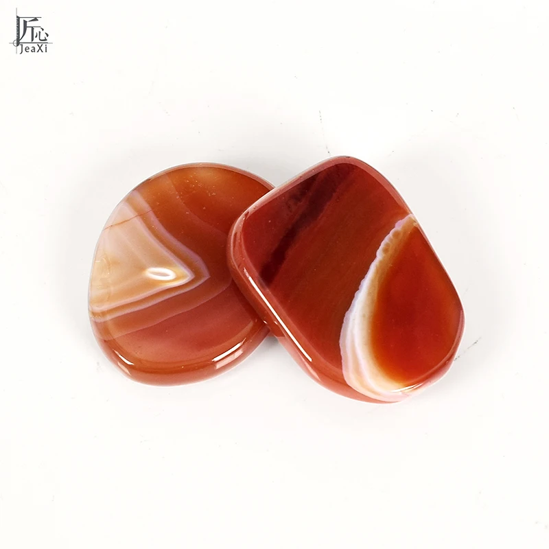 S Size 7 piece red agate Chakra palm stone Natural and mineral Energy Massage Reiki Healing Crystals Spirituality | Красота и