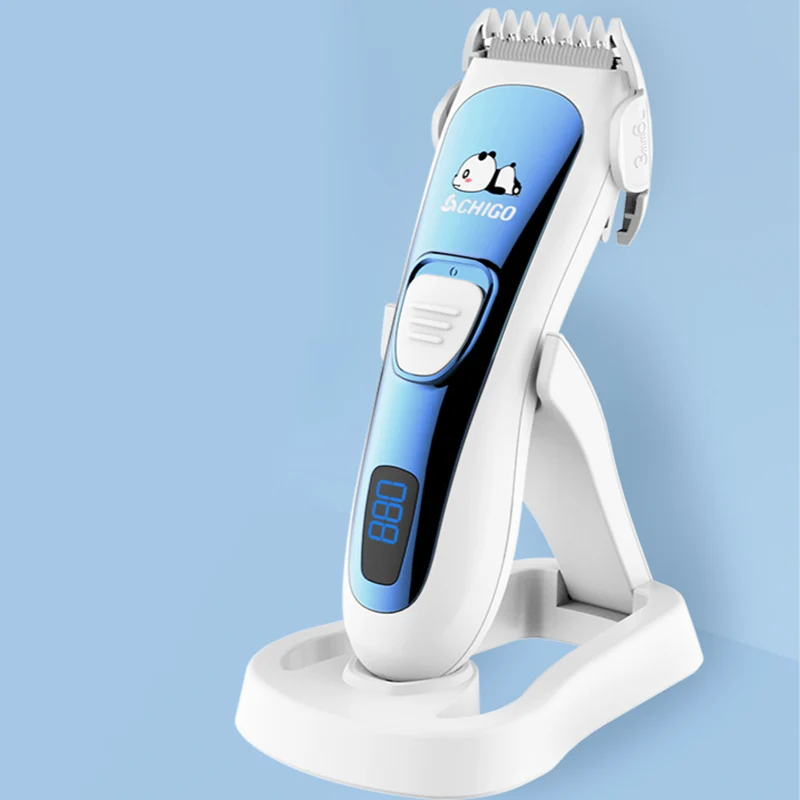 Baby Hair Clipper Ultra-quiet Rechargeable Trimmer For Cutting Foldable Base Wash By Water Children | Мать и ребенок