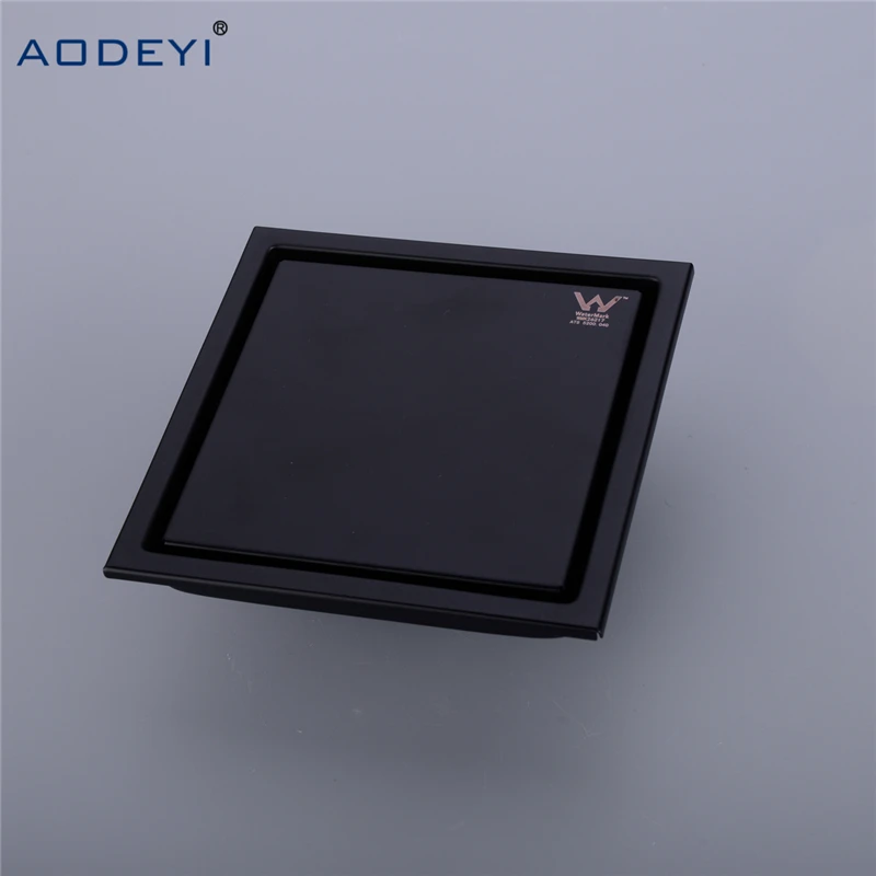 AODEYI Новинка слив для душа из нержавеющей стали черная сливная плитка ванной