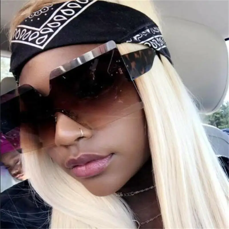 Женские большие квадратные солнцезащитные очки Винтажные Солнцезащитные с