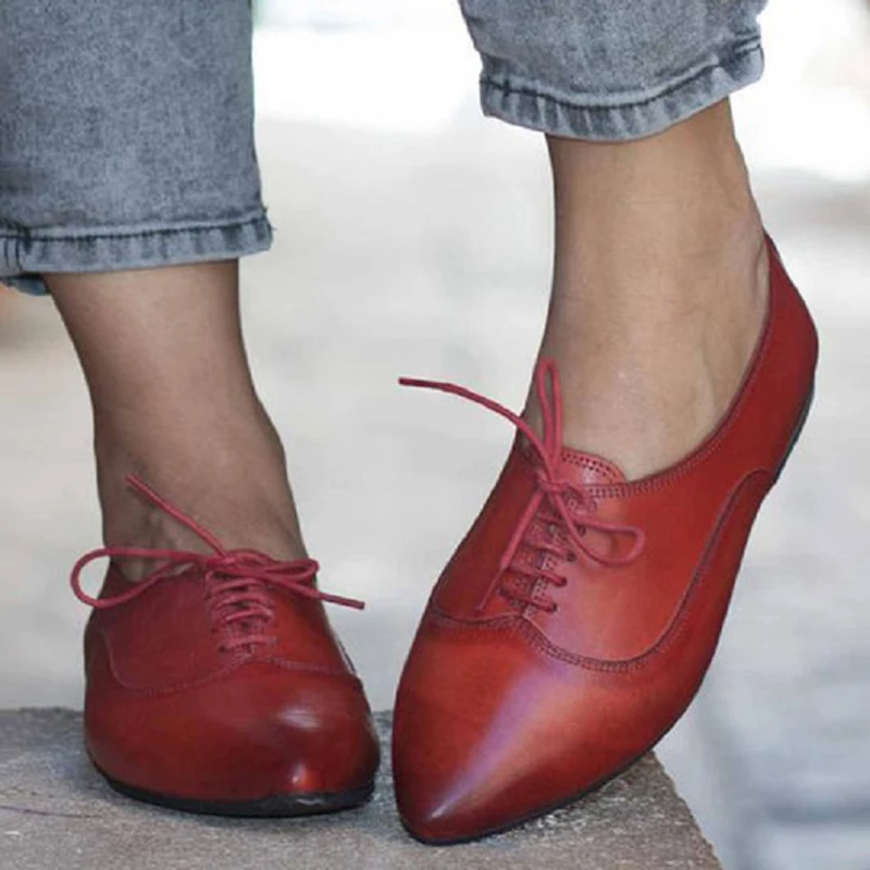 Женская элегантная обувь из искусственной кожи на низком каблуке модная женская