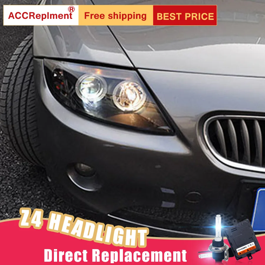 2 шт. светодиодный фары для BMW Z4 2004-2007 Автомобильные ангельские глазки комплект