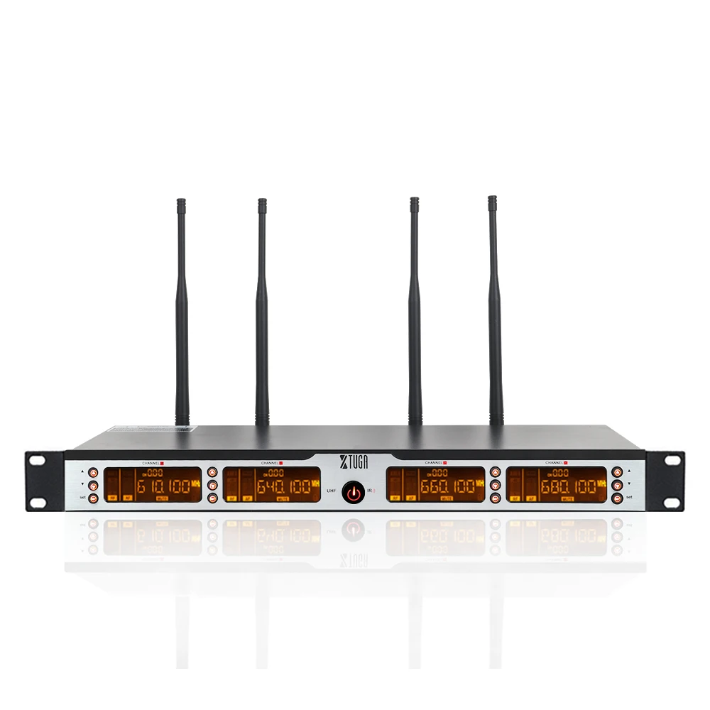 XTUGA SKM4000 PLUS профессиональная 4*100 каналов UHF Беспроводная микрофонная система