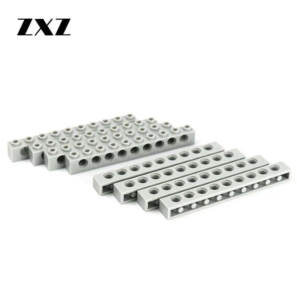 

10PCS Technical Brick 1 x 10 [9 Holes] Beams Building Blocks Accessories Compatible 2730 Classic MOC STEAMED Toys for Kids