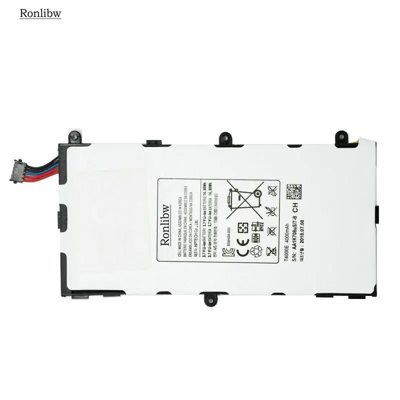 Сменный аккумулятор Ronlibw T4000E 4000 мА/ч для Samsung Galaxy Tab Tablet 3 7 0 T211 P3210 P3200 T210 T215 T210R SM-T210R