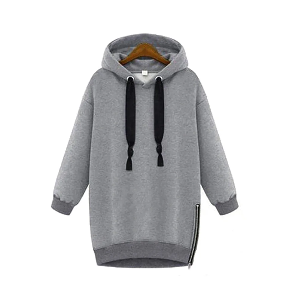 Women Outwear Long Sleeve Fabala Hoodies Loose Sports Hooded Pullover Sweatshirt Casual |