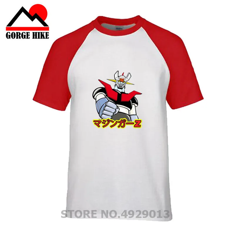 Мужская футболка с героями мультфильмов Mazinger Z черная изображением воина
