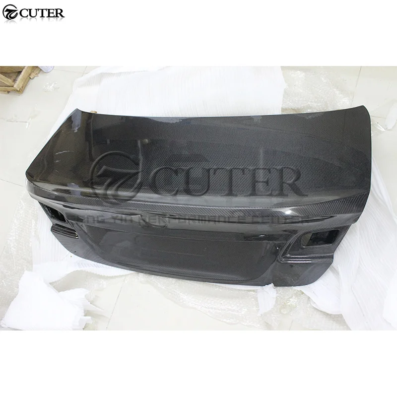 E92 3 серии Купе 320i 325i CSL Стиль углеродное волокно Задняя Крышка багажника капот
