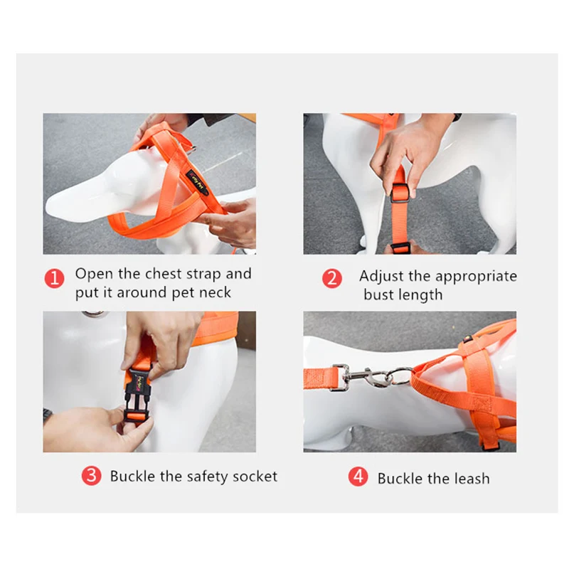 Регулируемый Воздухопроницаемый жилет шлейка поводок для щенков кошек собак