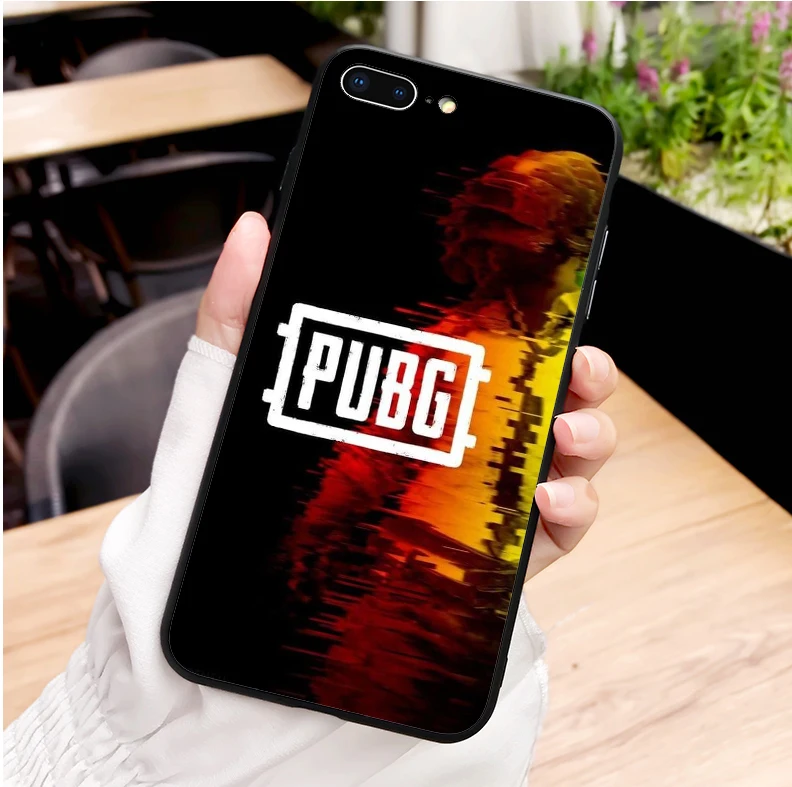 Мягкий силиконовый чехол для телефона PlayerUnknown's Battlegrounds PUBG iPhone MAX XR XS X10 5S 5SE 6 6S 6splus