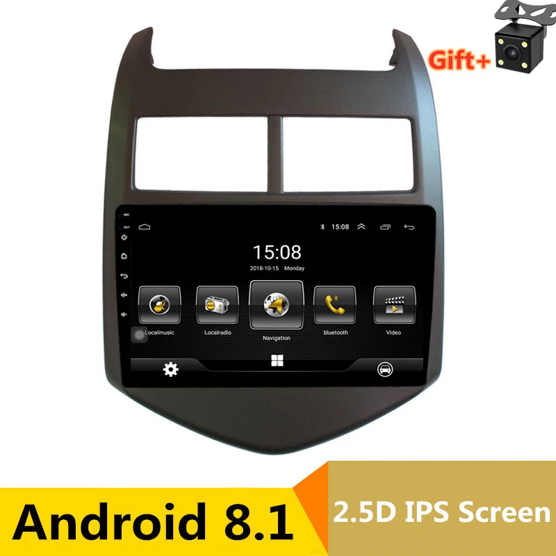 9 дюймов android 8 1 автомобильный dvd мультимедиа gps навигация для Chevrolet Aveo/Sonic 2011 2012 2013