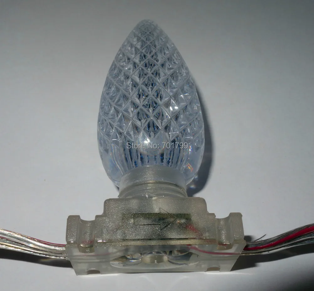 Новинка! 50 узлов C9 DC12V WS2811 LED technicolor pixel IP68 заполнение эпоксидной смолой прозрачный